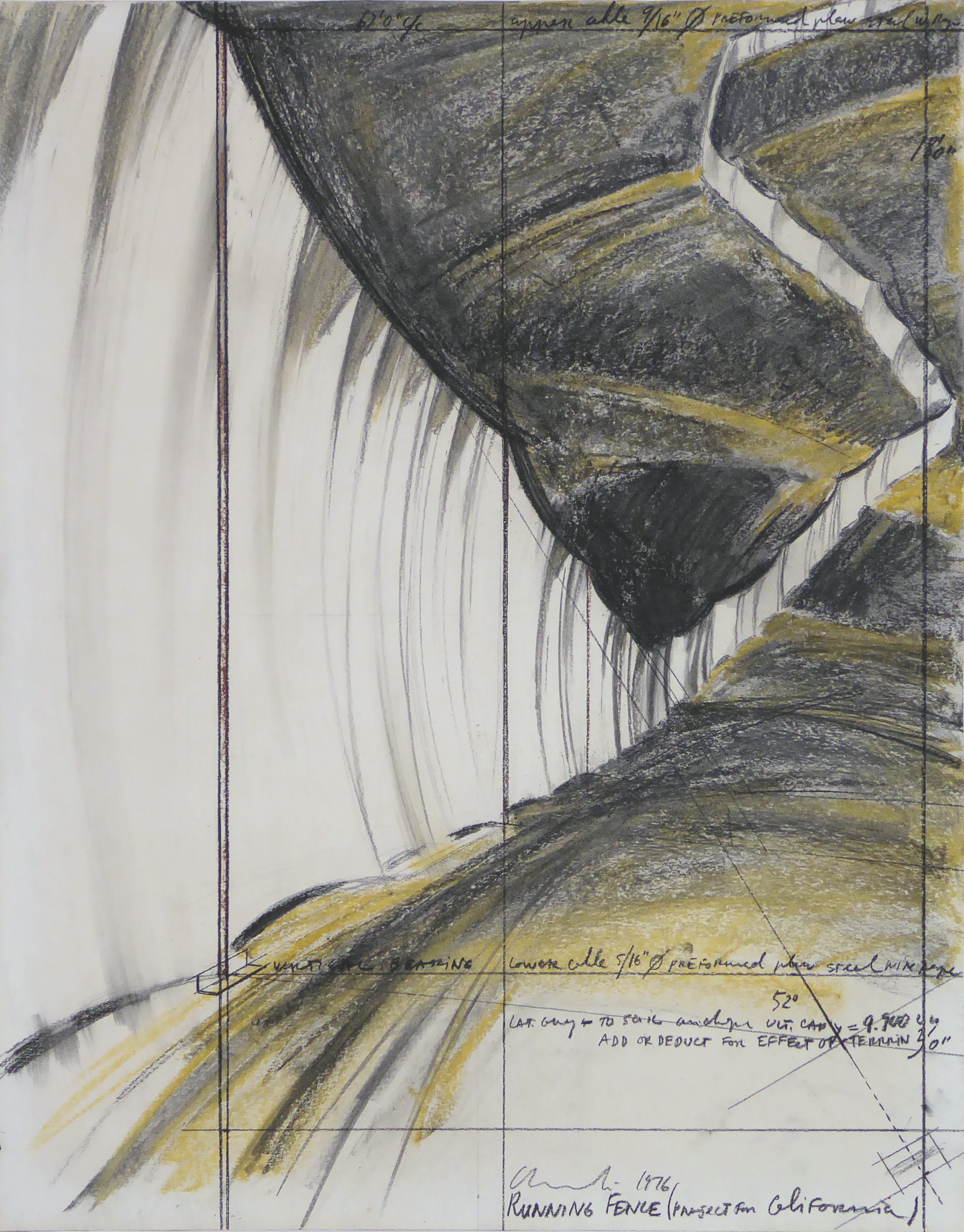 Christo | Running Fence (Project for California (1976) | MutualArt