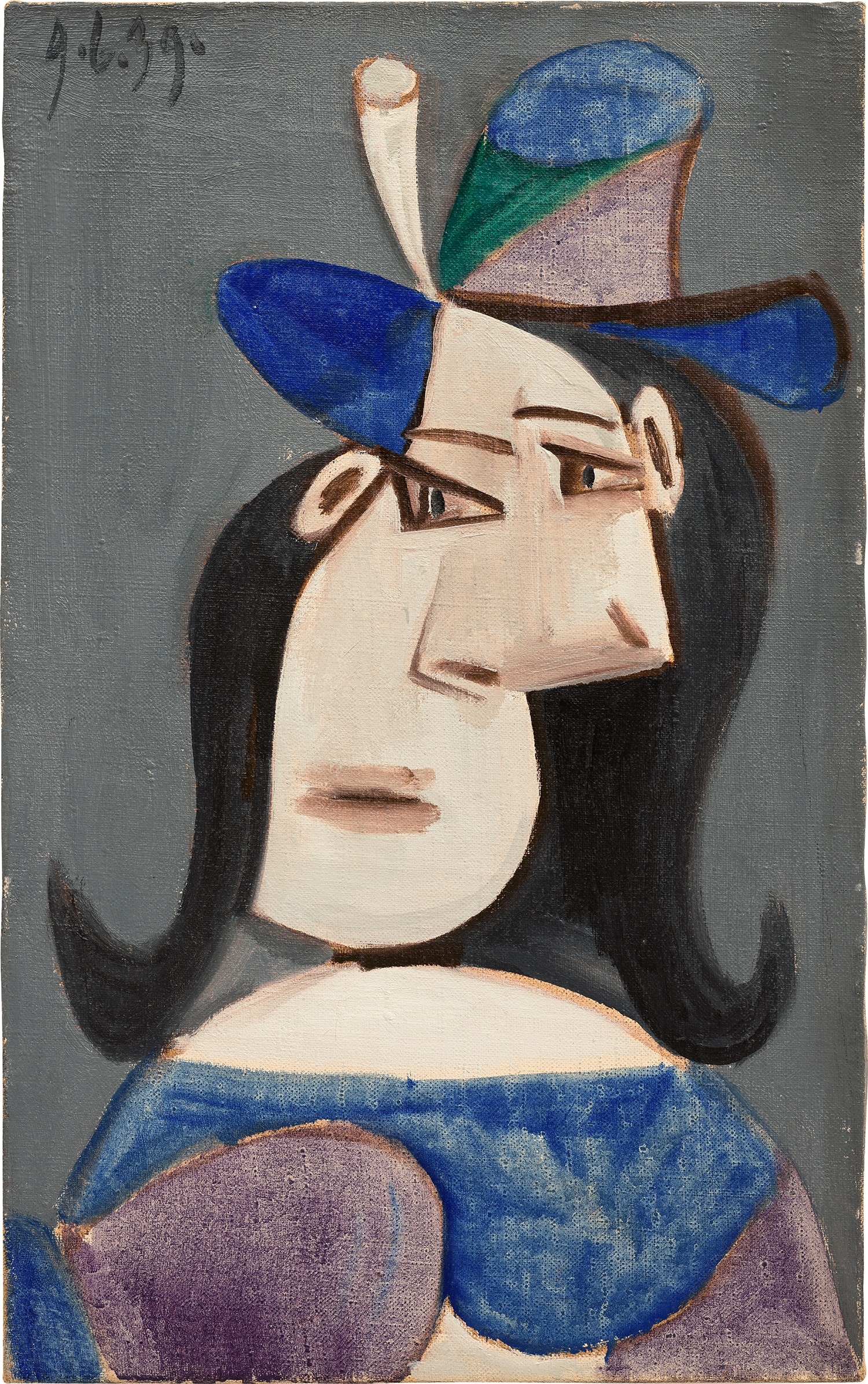 Pablo Picasso、BUSTE DE FEMME AU CHAPEAU AU Pablo DE CHAPEAU Picasso、BUSTE FEMME