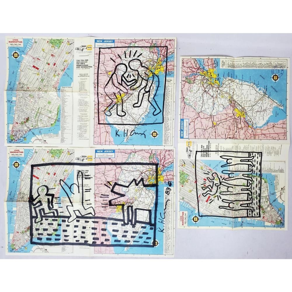 Keith Haring、No.83、希少画集画、新品額装付、状態良好 Keith Haring 83 Art Print by Keith Haring | King & McGaw