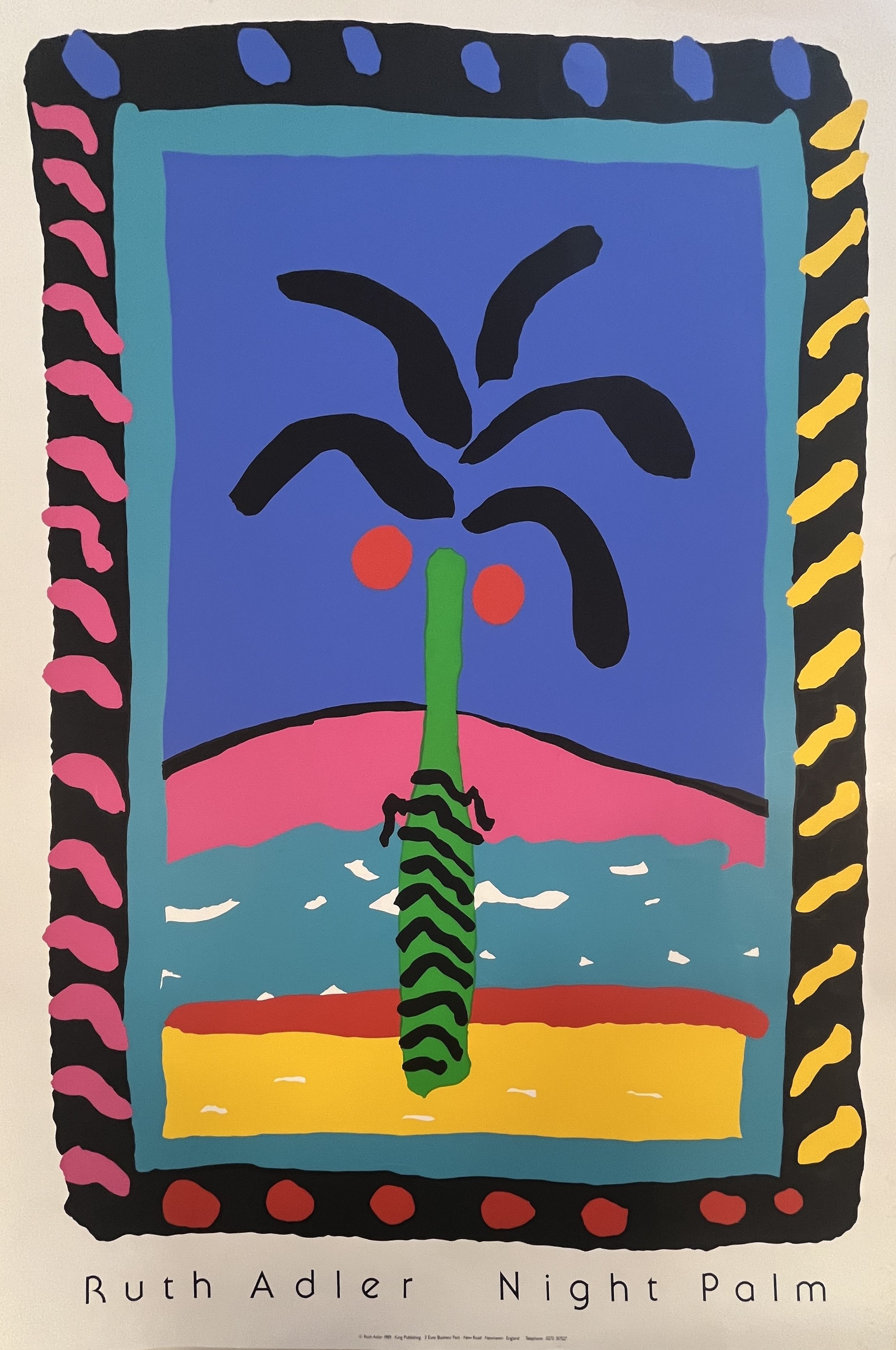 アートポスター　Ruth Palmero 「NIGHT PALMIE Ruth Adler | NIGHT PALM OFFSET LITHOGRAPH | MutualArt