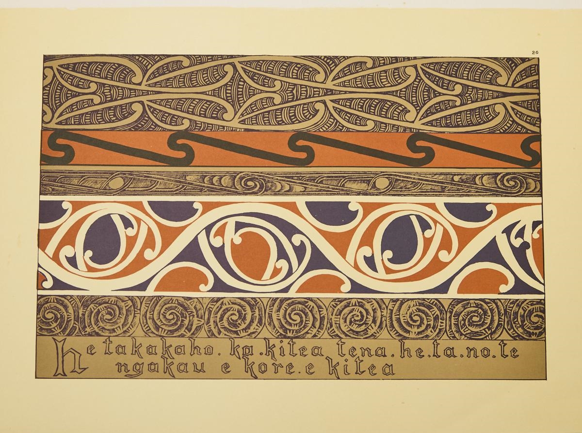 John Henry Menzies | J.H MENZIES: Plate 20, Māori Patterns