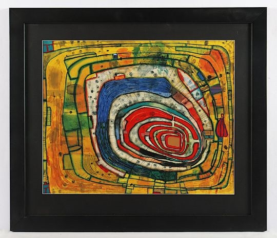 Friedensreich Hundertwasser | Insel im gelben Meer (1982