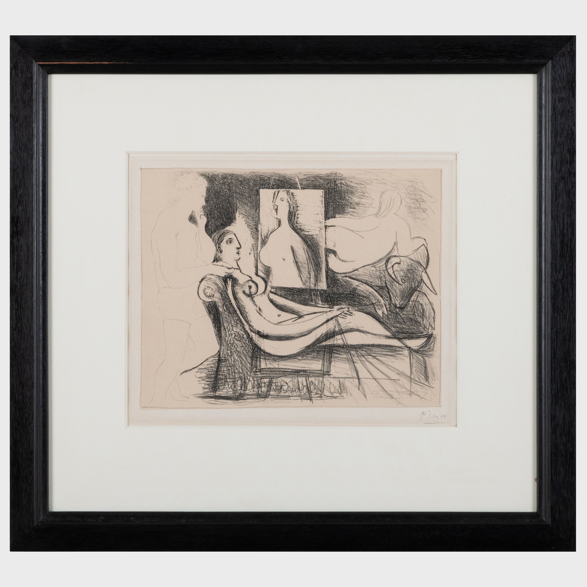 Pablo Picasso | Le Peintre et son modele, from Pablo Picasso (1930