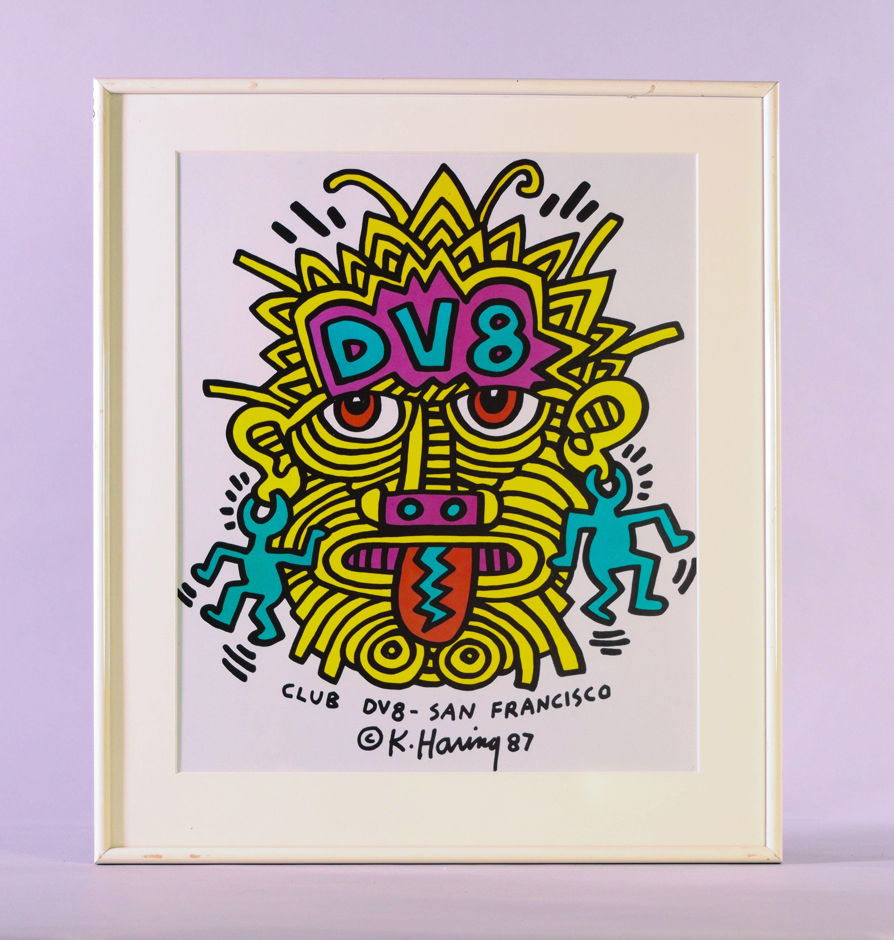 Keith Haring | The exposition Club DV8 San Francisco (1987 