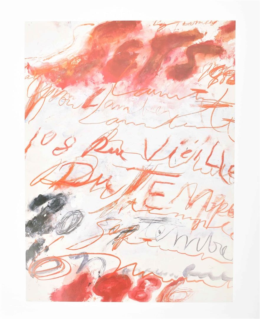 Cy Twombly | Cy Twombly, exhibition poster 1986 | MutualArt
