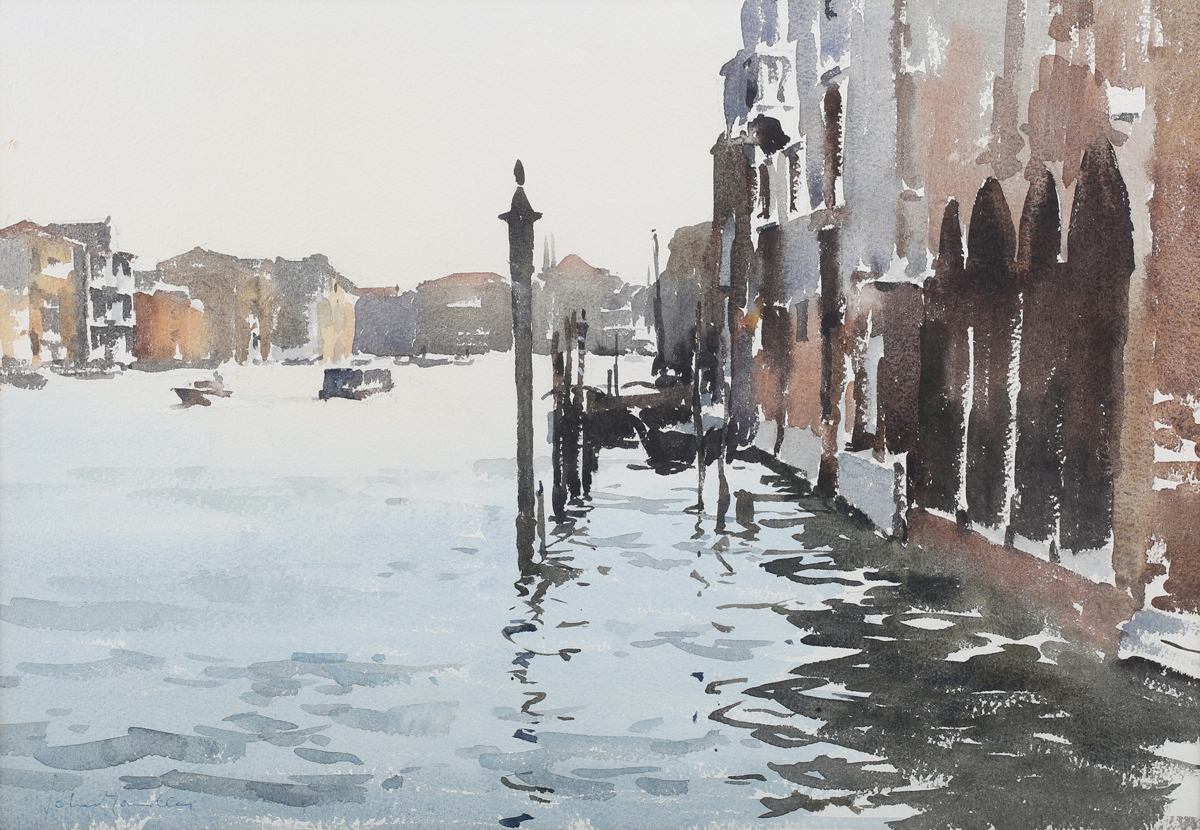 John Yardley | John Yardley – Canal Scene (20th Century) | MutualArt