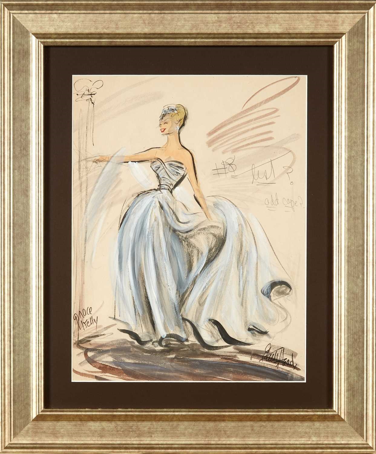 princess polly baby blue dress Edith Head | Original costume design for the red dress worn by Judy Garland  in I Could Go On Singing (1963)