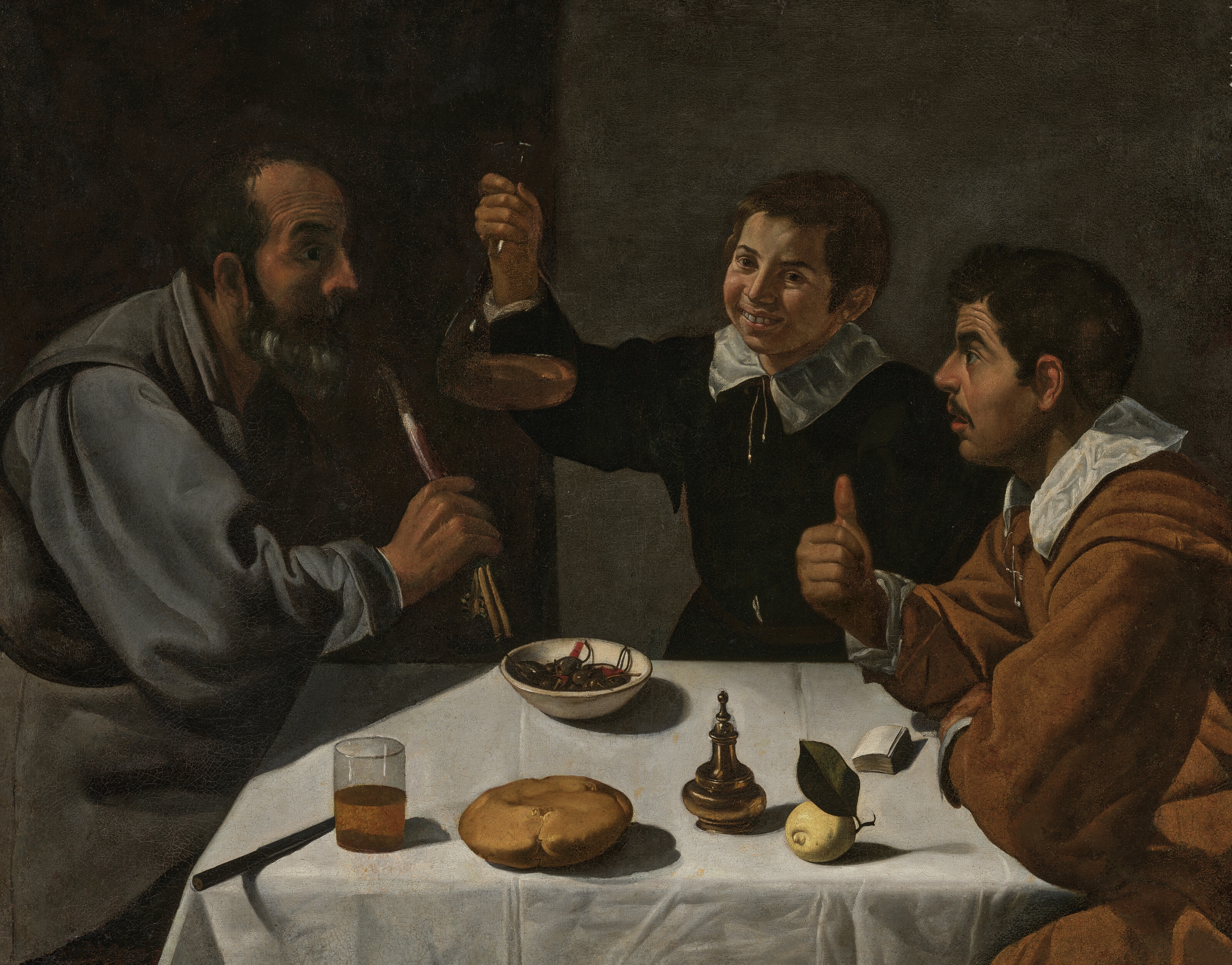 Diego Velázquez | Three figures at a table | MutualArt