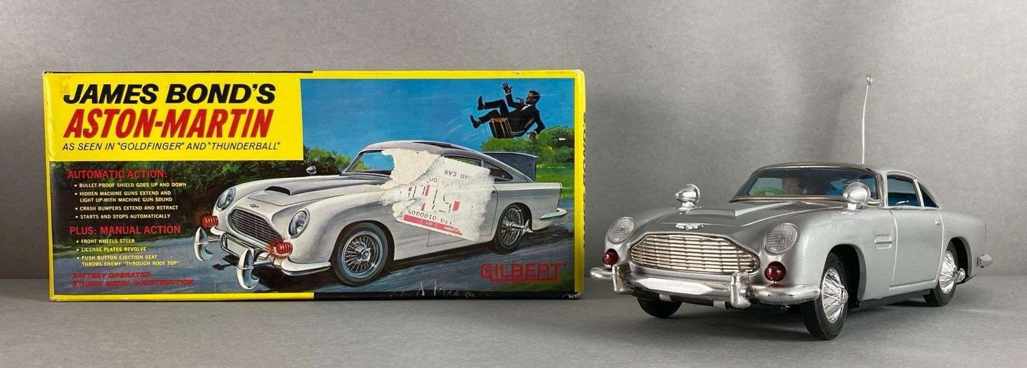 thumbnail image 2 of James Bond Aston Martin Toy Box Art Wide Fridge Magnet - Classic Toy Memories, Made In UK 2 of 5