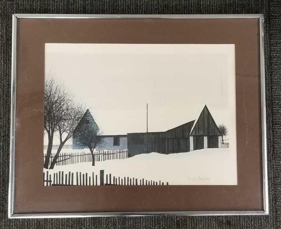 Jacques Deperthes | Jacques Deperthes litho, barn 16 x 20