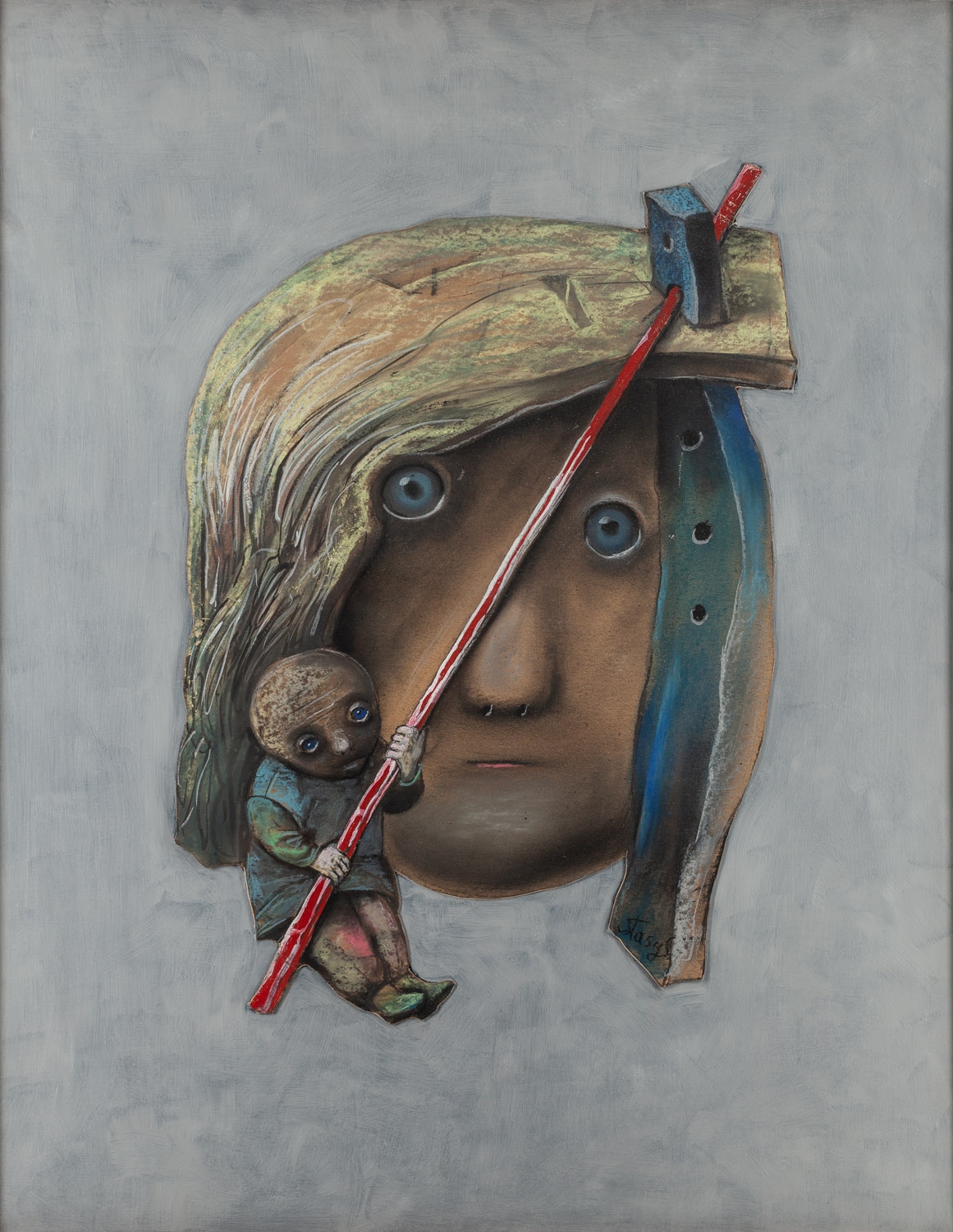 Stasys Eidrigevicius | Hard-working kid (1990) | MutualArt