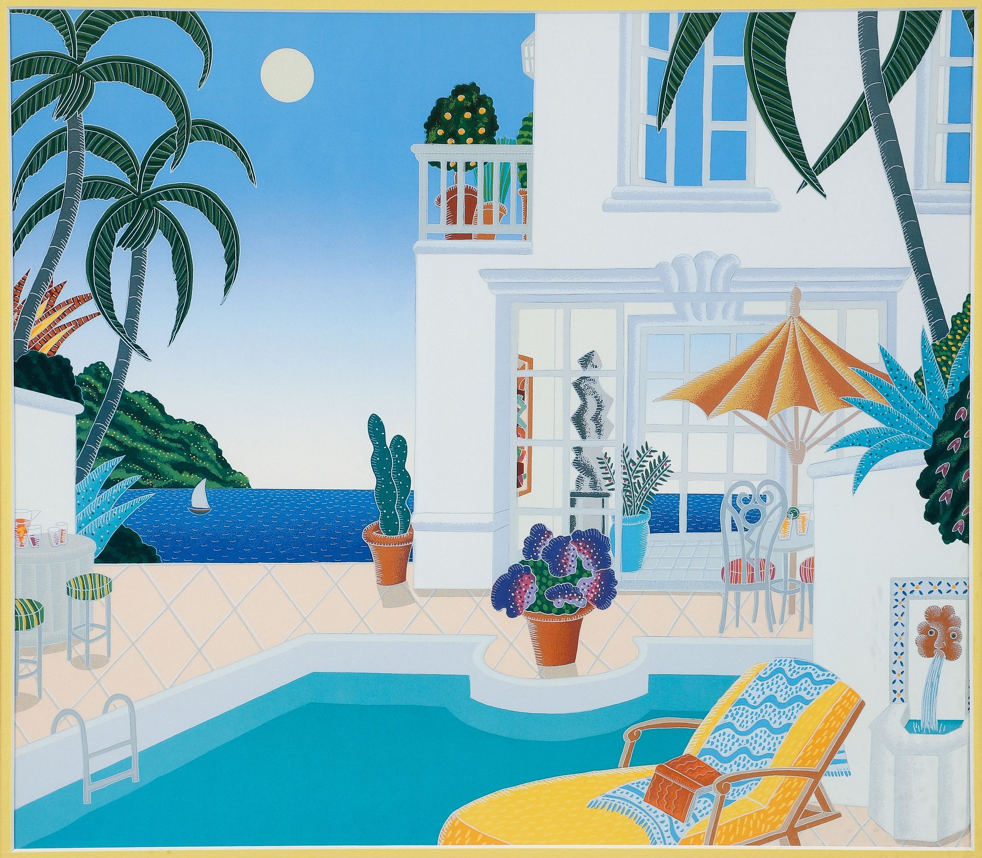 【レア×額入】THOMAS McKNIGHT GULF POOL アートポスター Thomas McKnight | Thomas McKnight Gulf Pool offset