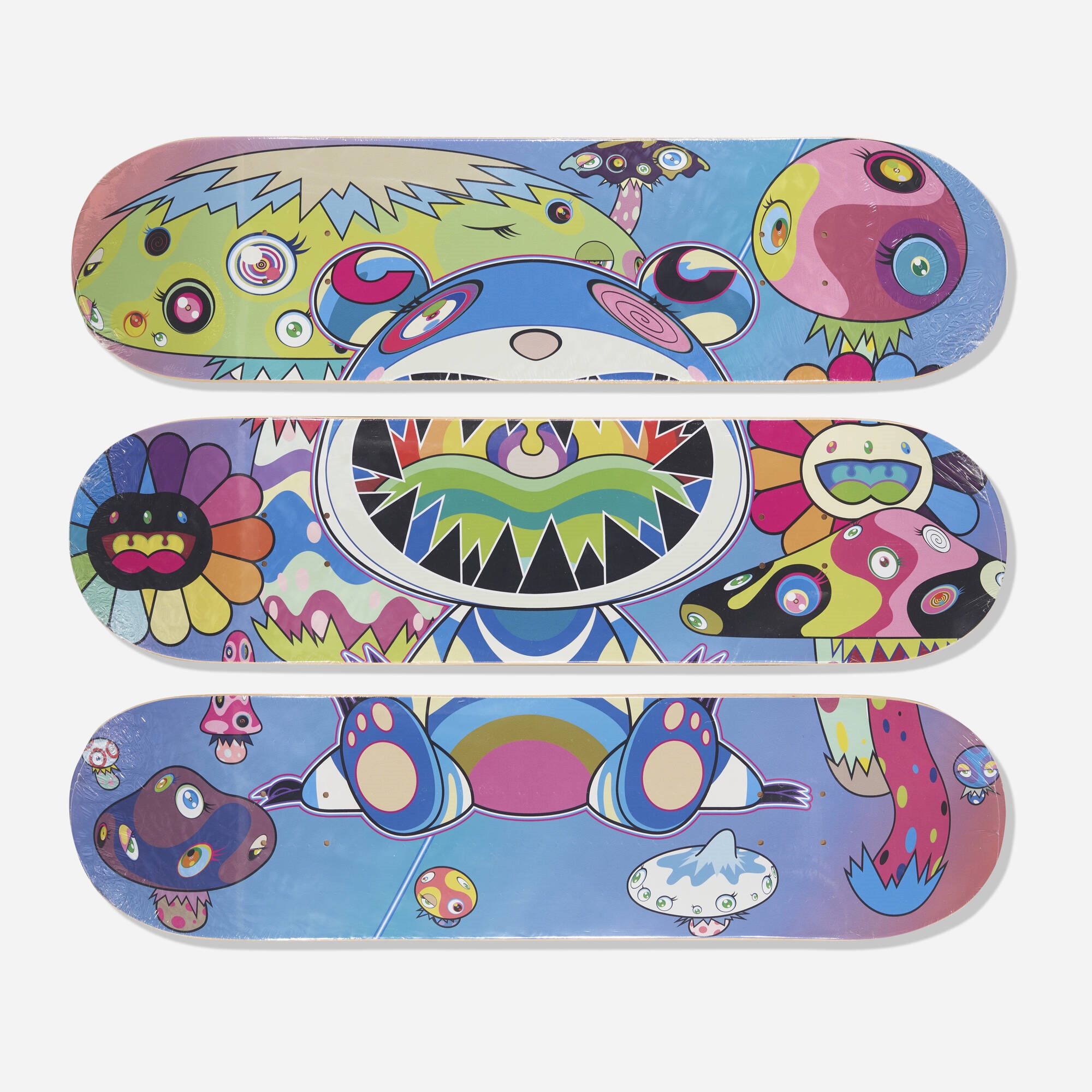 Takashi Murakami Skateboard 2019 村上隆 Flower Skateboard Deck Set (5点セット)Flower Skateboard Deck Set