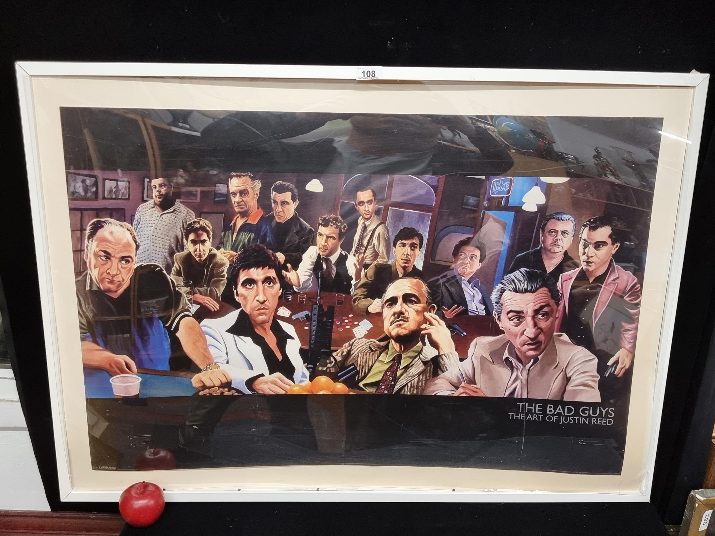 Framed Poster of Justin Reed