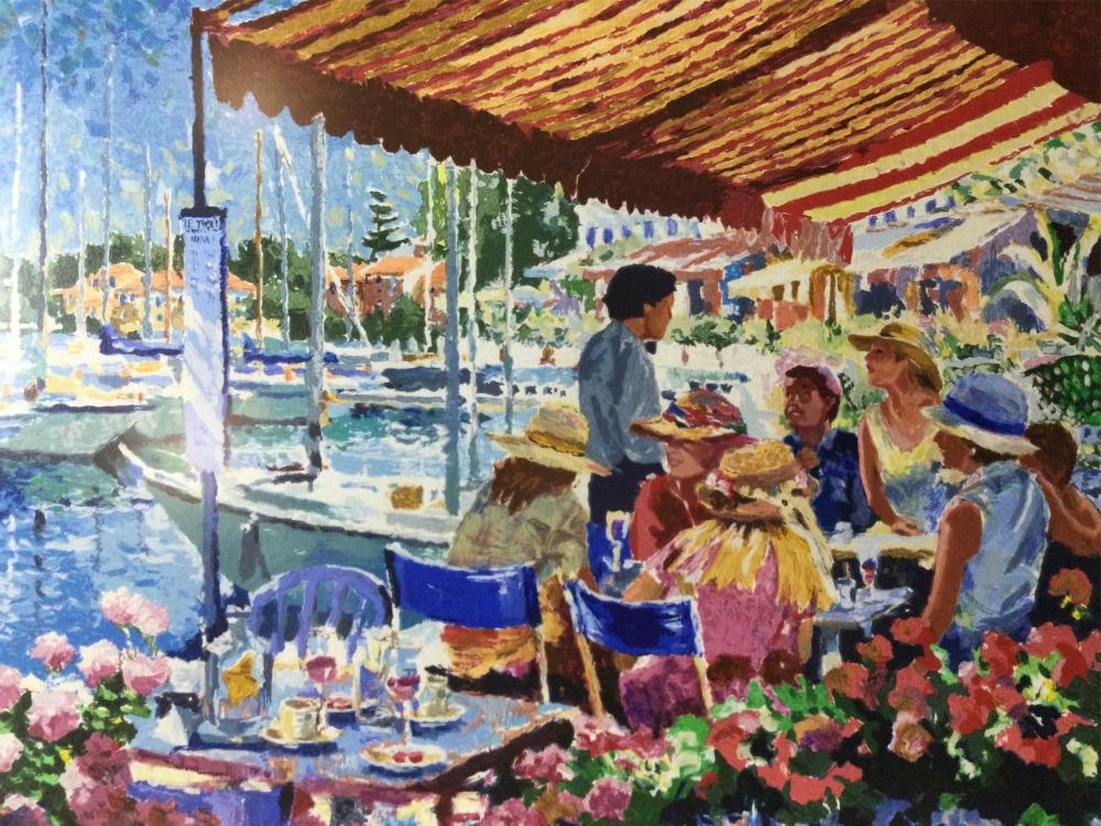 風水効果 Hazel Soan  Waterfront リゾートアートポスター Hazel Soan | Hazel Soan Signed Limited Edition Waterfront