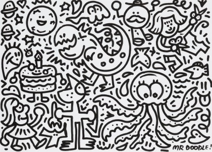 Mr. Doodle | Live Drawing #7 (2018) | MutualArt