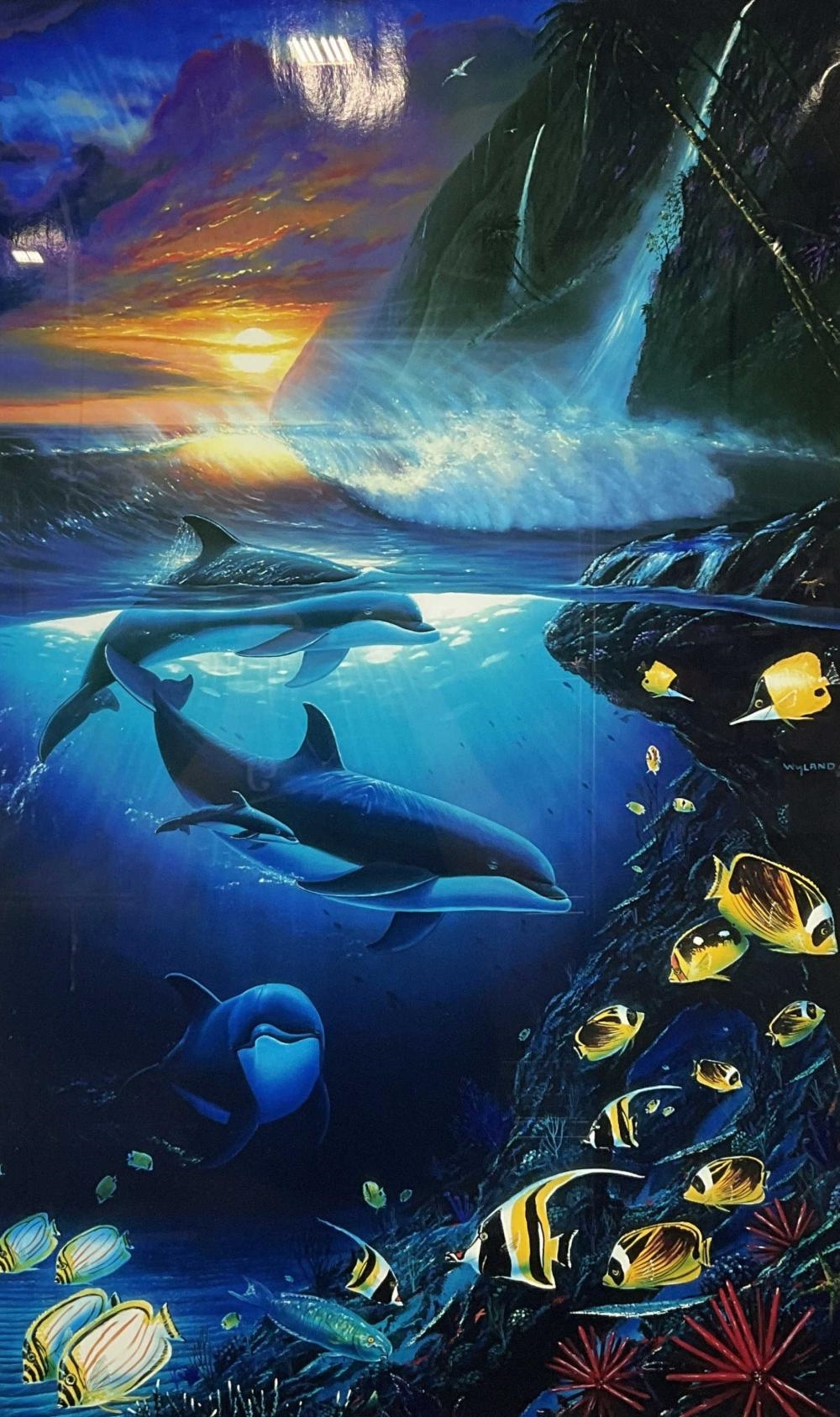 Robert Wyland | Robert Wyland Dolphin Dawn Signed & Numbered Serio