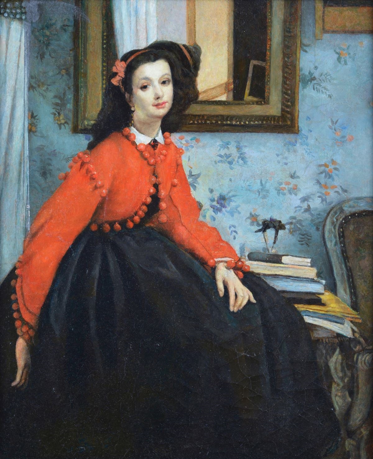 James Jacques Joseph Tissot | Portrait of Mademoiselle LL | MutualArt
