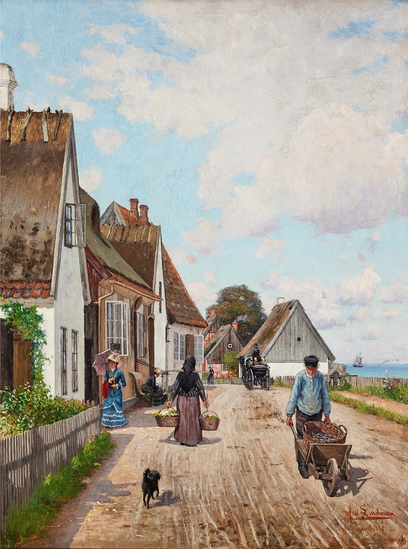 Barkskibet Lindemans Bygget 1869 石版画 Barkskibet Lindemans