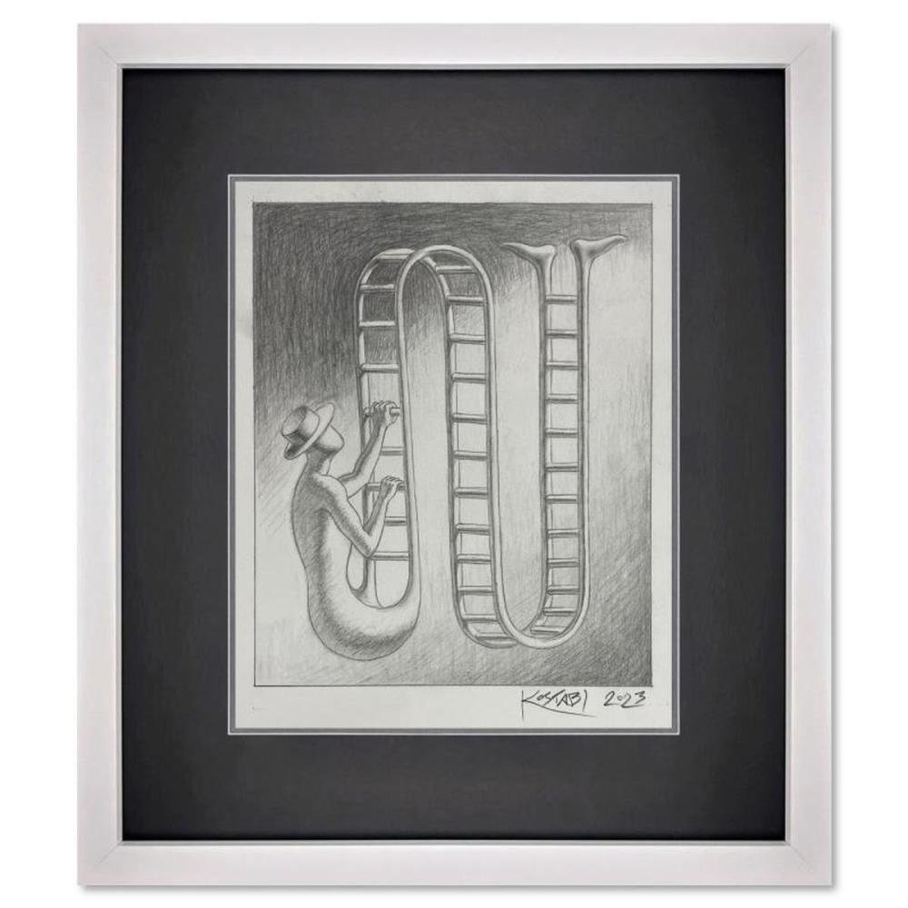 Mark Kostabi | The Path of Ambition - New York Framed Original