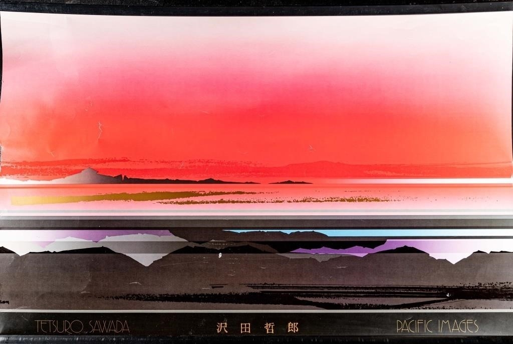 シルクスクリーン　Tetsuro Sawada tetsuro-sawada-untitled-blue.