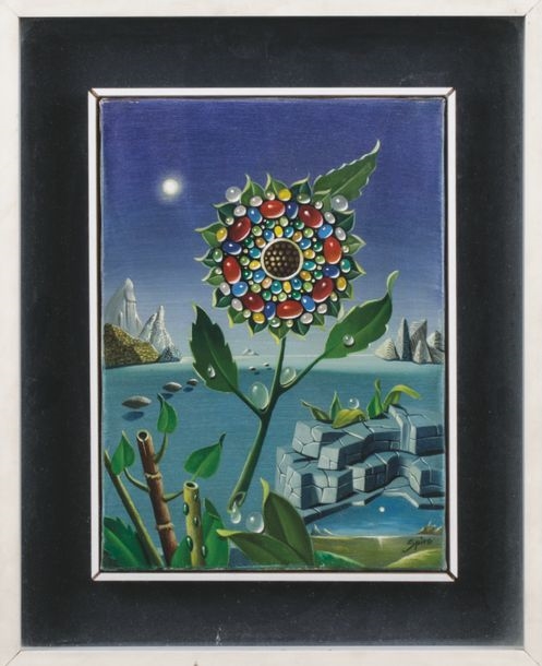 Georges Spiro | Surrealist composition with a sunflower | MutualArt