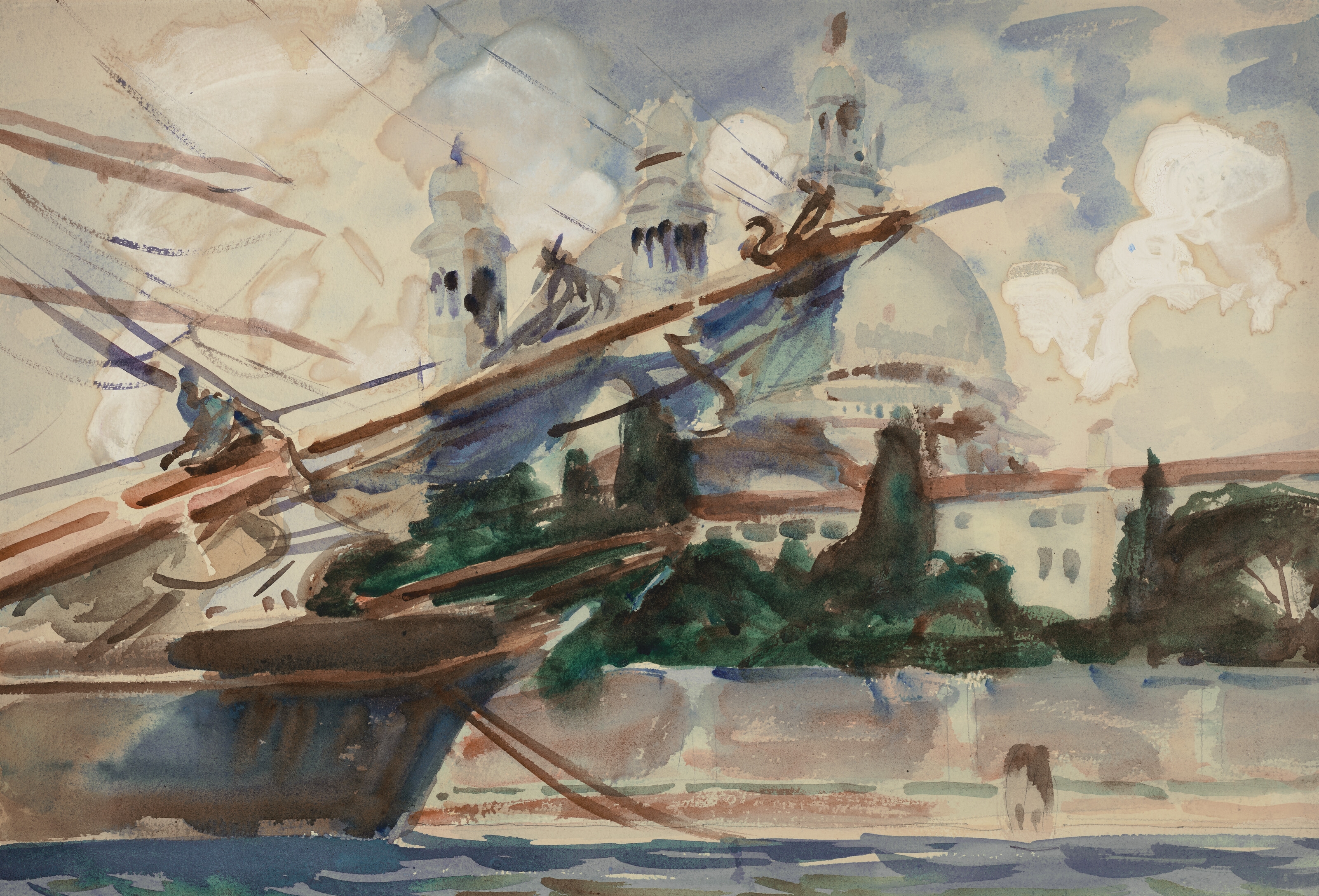 John Singer Sargent | The Salute, Venice (1904 - 1907