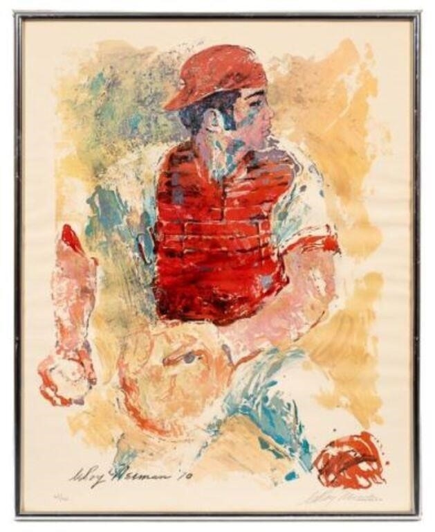 LeRoy Neiman | Leroy Neiman Print / Poster of Johnny Bench (1971