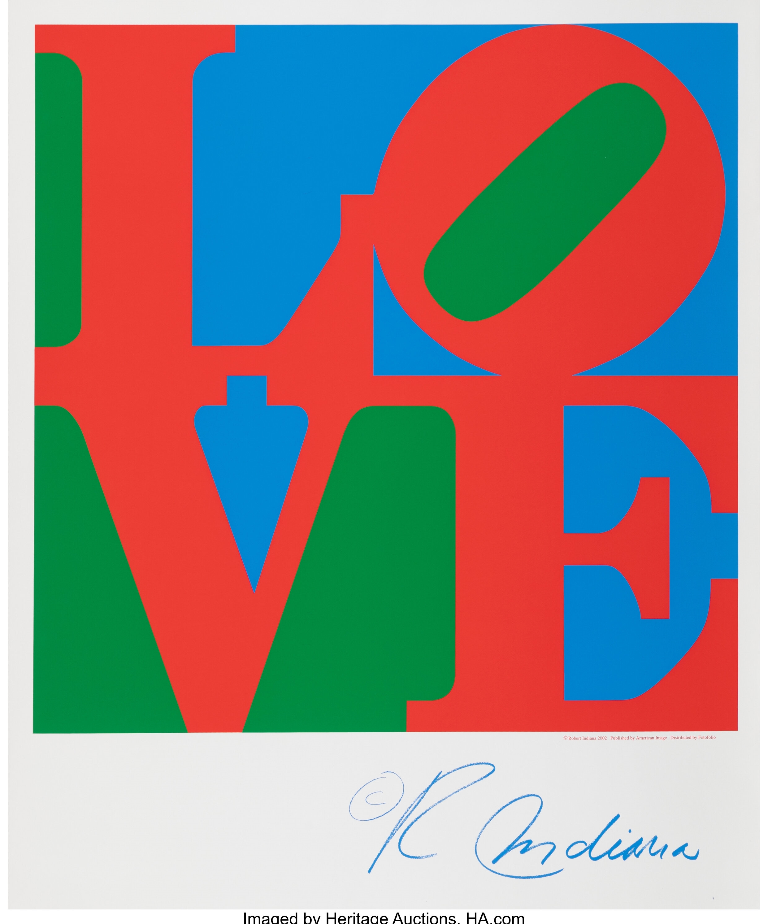 Robert Indiana | Love Poster (2002) | MutualArt