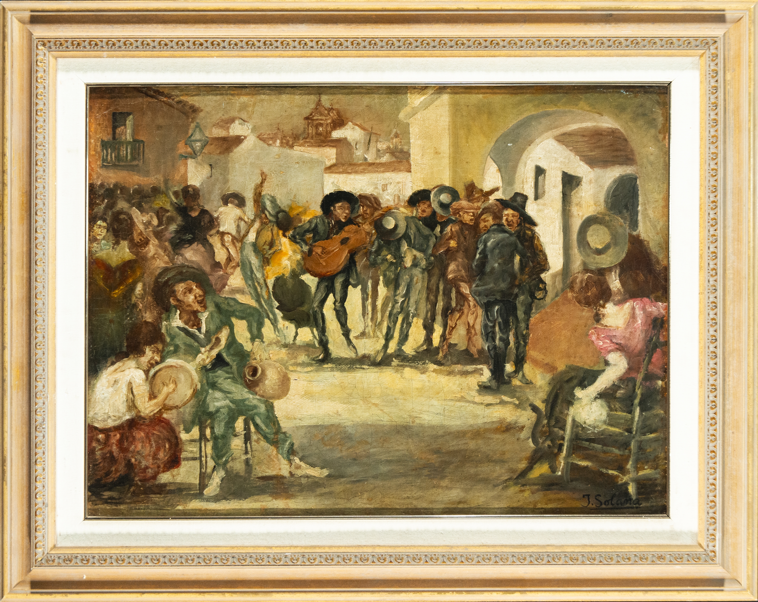 José Gutiérrez Solana | JOSÉ GUTIÉRREZ SOLANA (Madrid 1886-1945) - Escena  de festejo | MutualArt