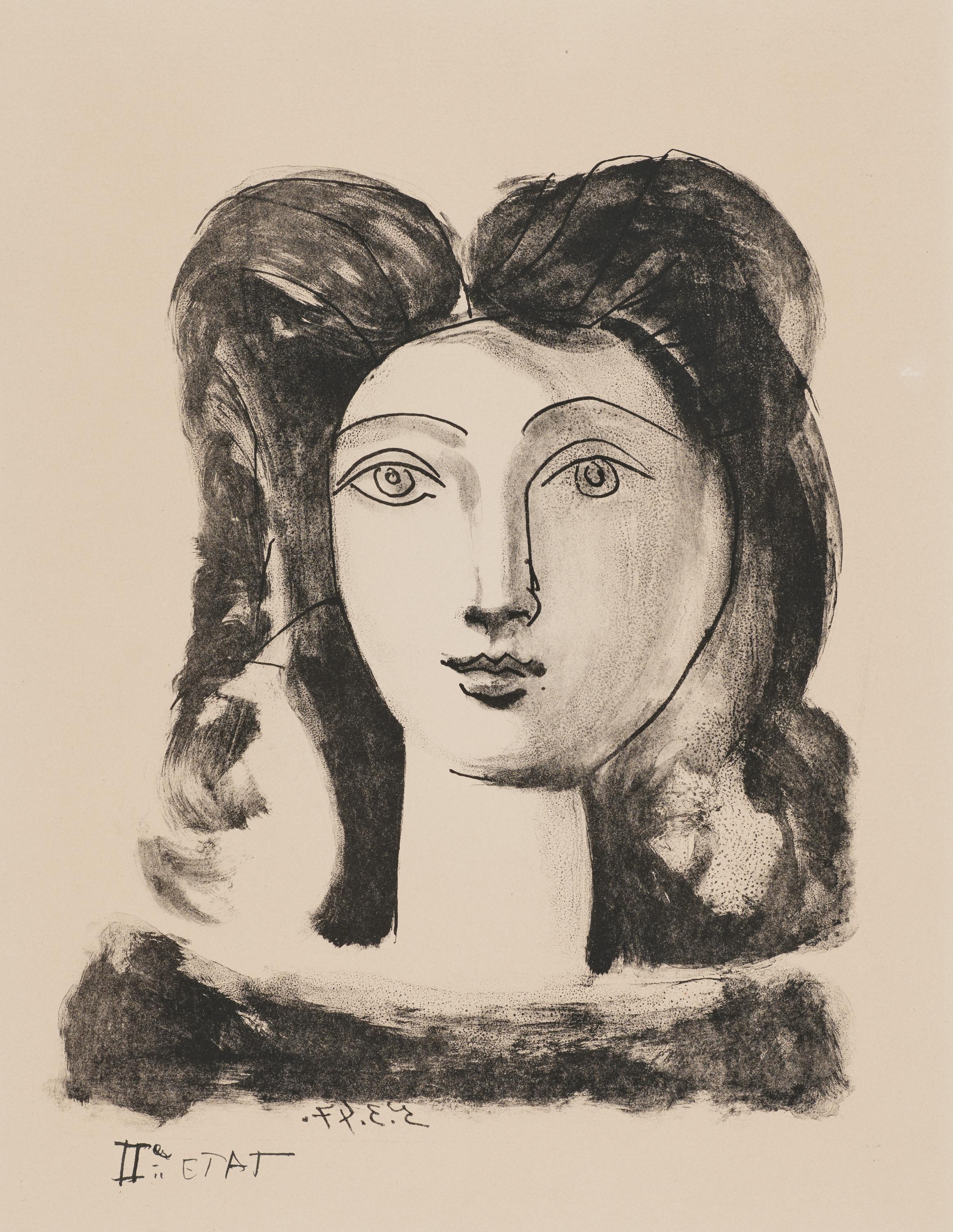Pablo Picasso | Tête de jeune fille (1947) | MutualArt