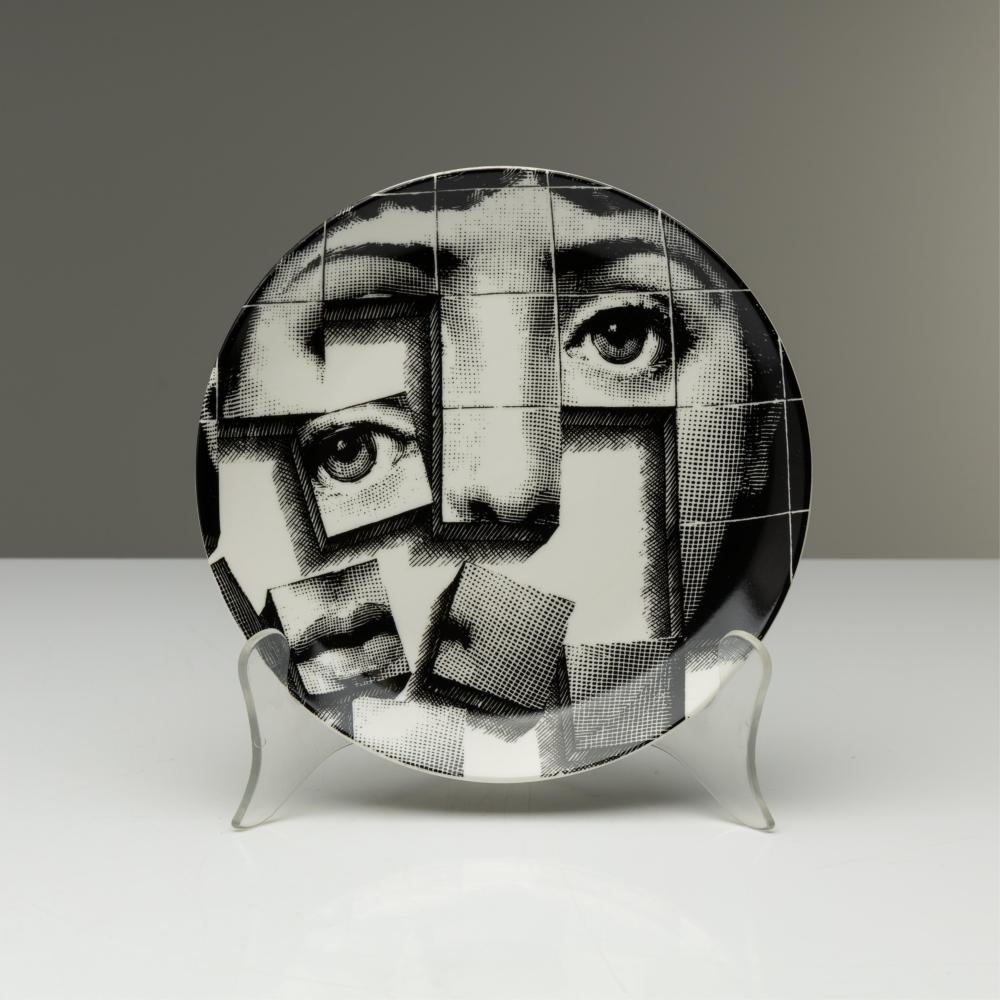 Piero Fornasetti | Replica Fornasetti style ceramic puzzle plate