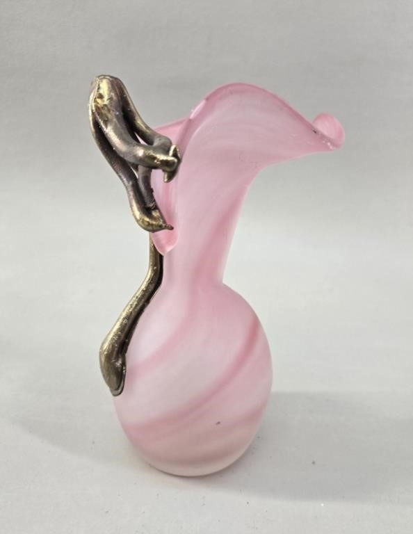 Filip Ravert | Filip Ravert Mouth-Blown Satin Art Glass Vase