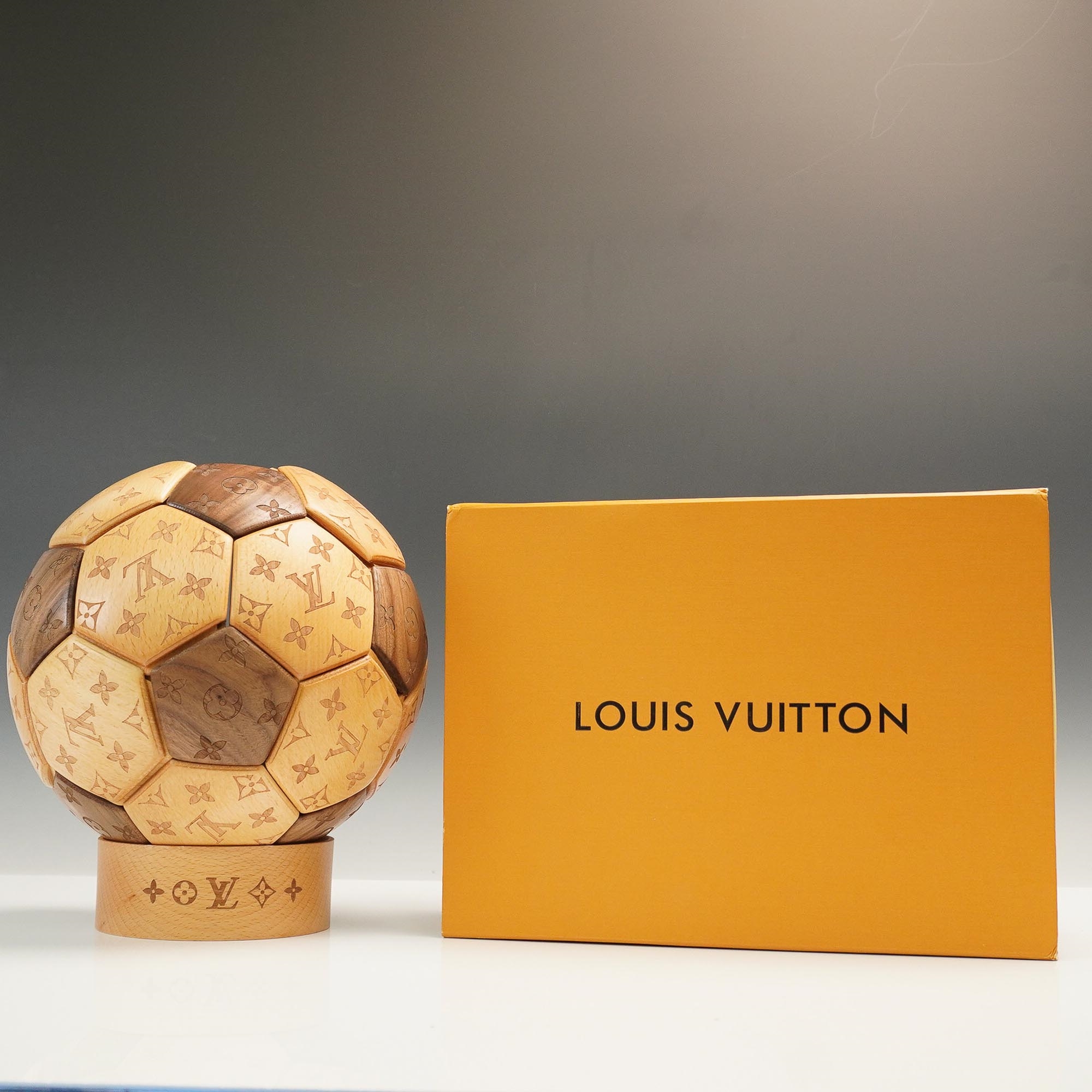 Louis Vuitton | Louis Vuitton Wooden Puzzle Soccer Ball Display