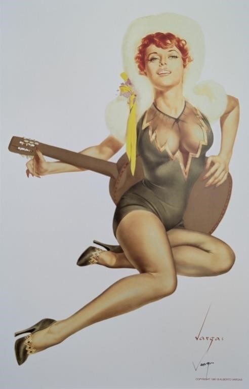 Vargas ピンナップ額装 オリジナル alberto-vargas-alberto-vargas-