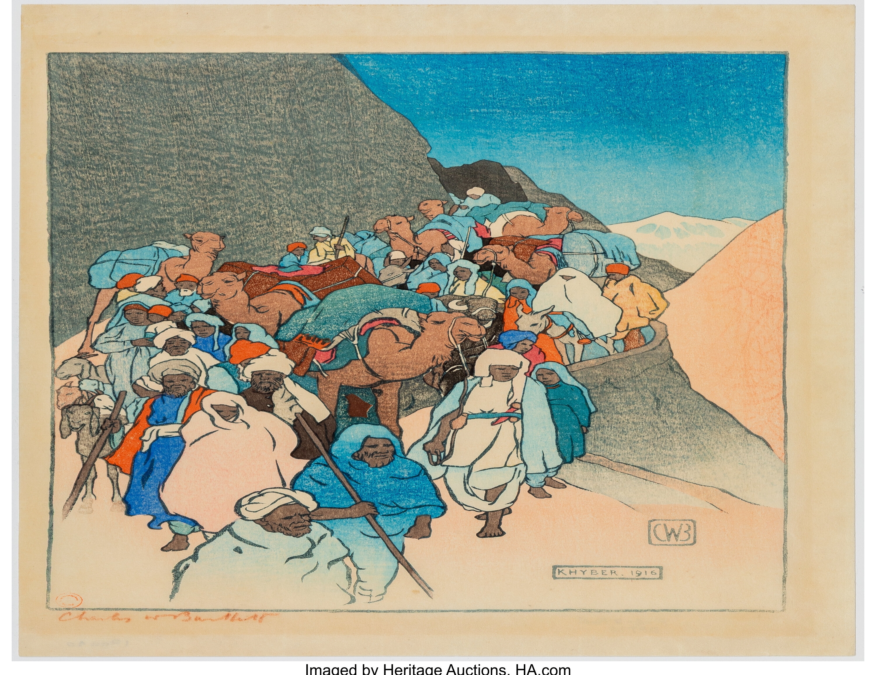 Charles William Bartlett | Khyber Pass (1916) | MutualArt