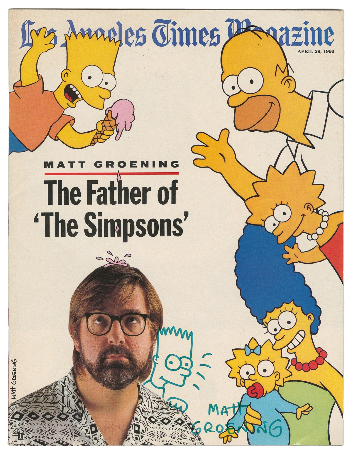 Matt Groening | The April 29, 1990 issue of the Los Angeles Times
