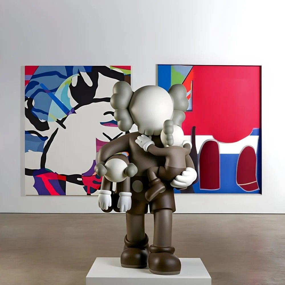 kaws family brown KAWS | Midnight brown Iconify Family Sculpture