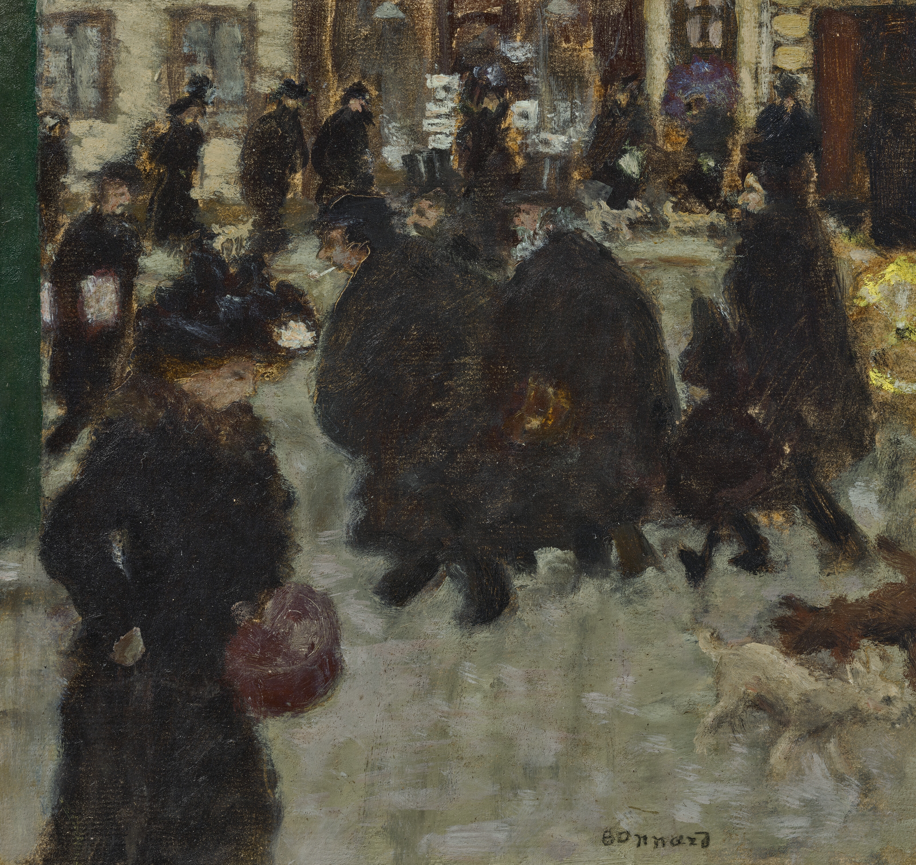Pierre Bonnard | Personnages dans la rue (Circa 1894