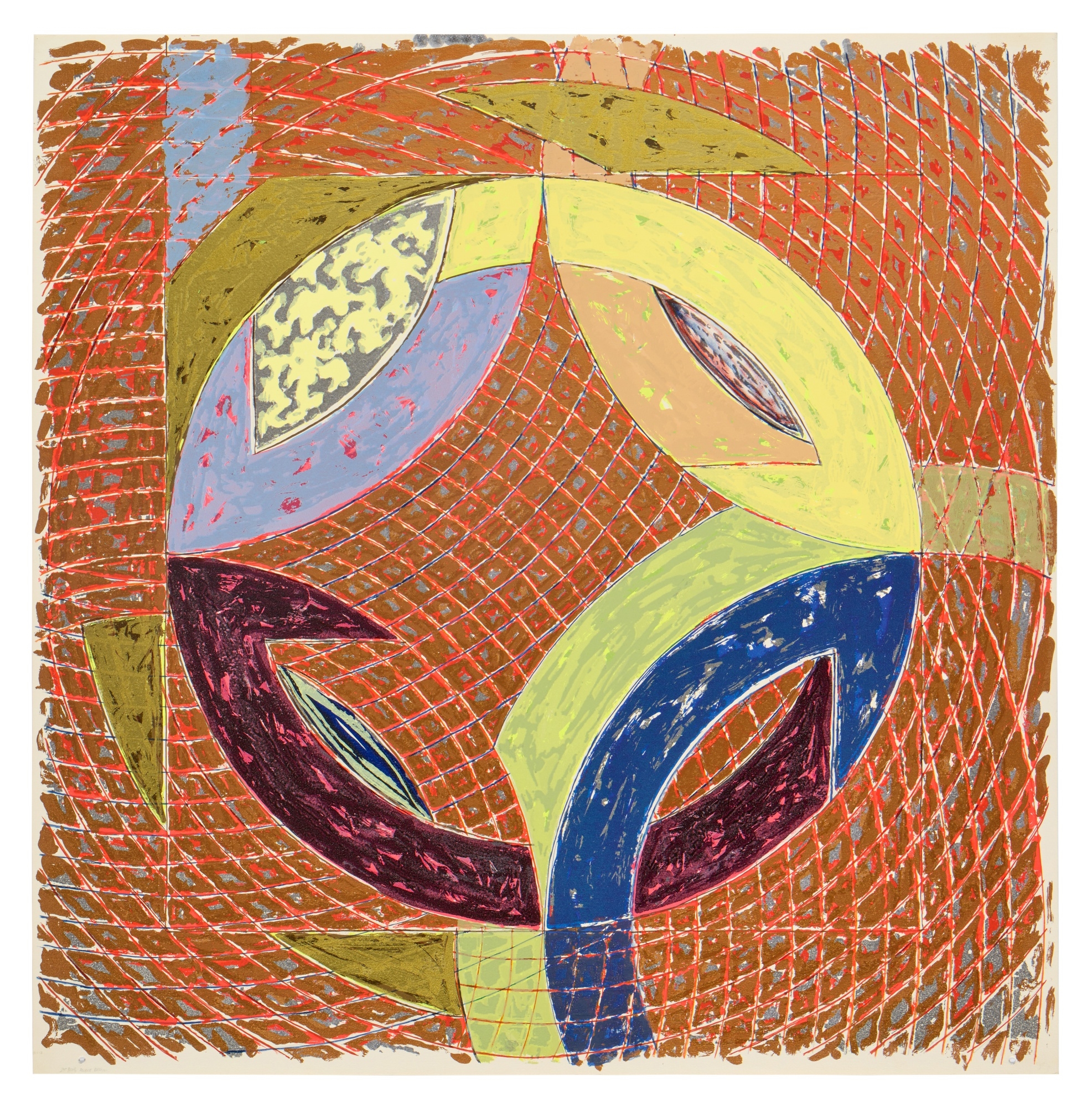 F・ステラ、Polar Co-ordinates Ⅶ、希少画集画、新品額付 F・ステラ、Polar Co-ordinates Ⅶ、希少画集画、新品額付 Frank