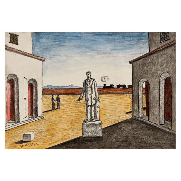 Giorgio de Chirico、Piazza d'Italia con Piazza d'Italia: Giorgio de Chirico | NGV