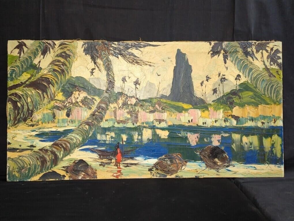 Paul Blaine Henrie | Signed Paul Blaine Henri oil on canvas (mid