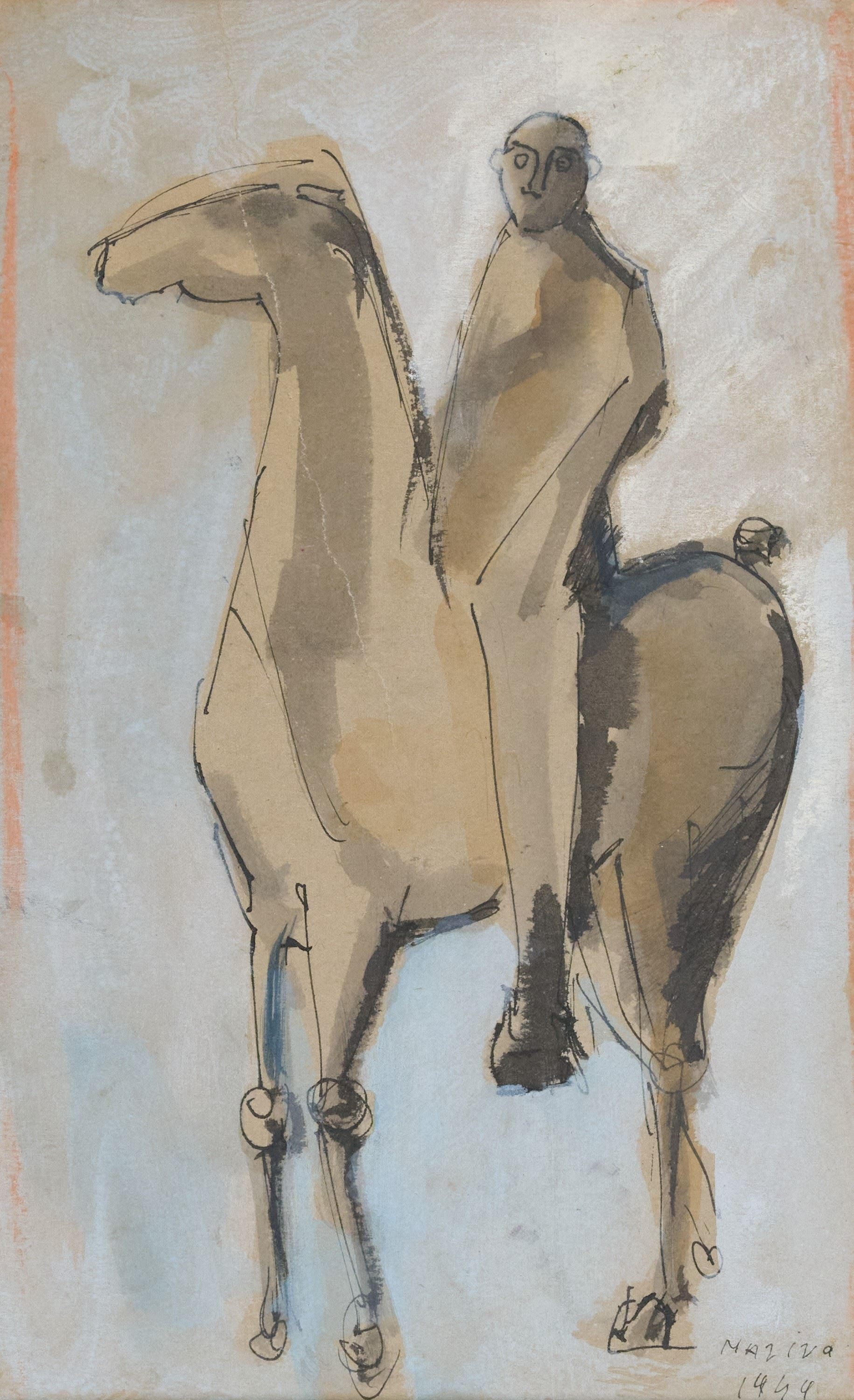 Marino Marini | Cavallo e cavaliere (1949) | MutualArt