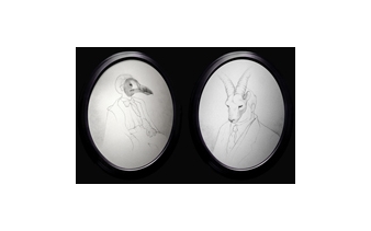 Extinction Portraits: Auk and Pyrenean - Jenny Kendler