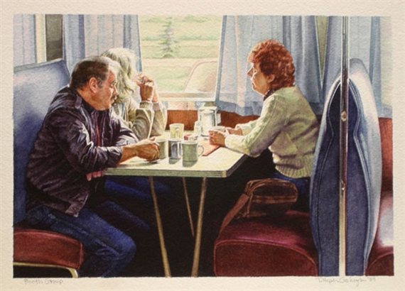 Ralph Goings | Booth Group (1983) | MutualArt