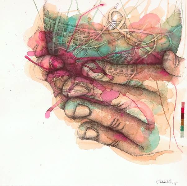 Artwork by José Luis Anzizar, series "vacio criollo "