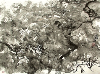 Purity of Silence - Ink Paintings on Mountain and River by Hong Ling - Cape of Good Hope Art Gallery