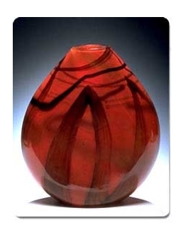 Flat Vessel: Lacquer Red - Randi Solin