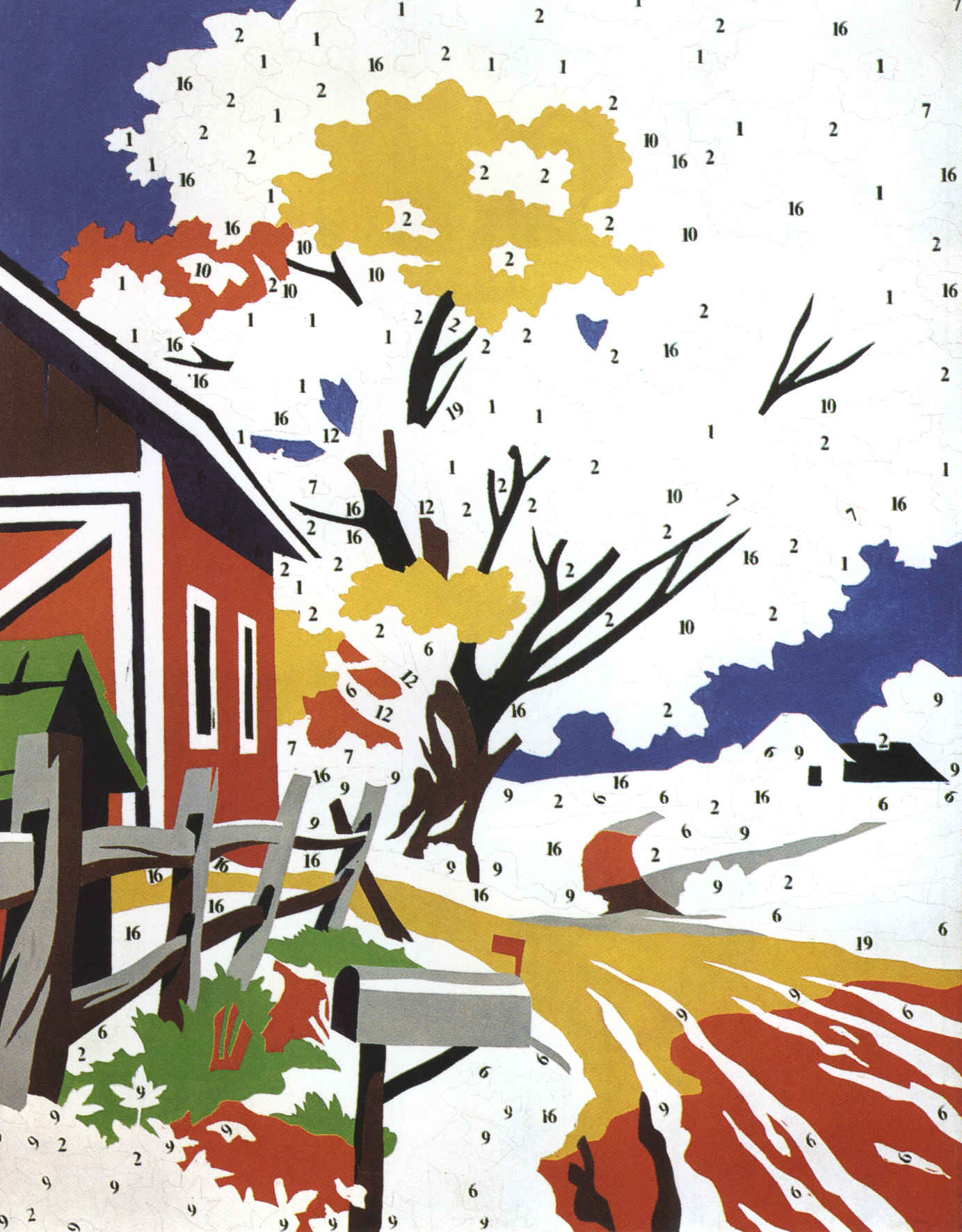 Artwork by Andy Warhol, Do it Yourself (Landscape), Made of Acrylic on canvas