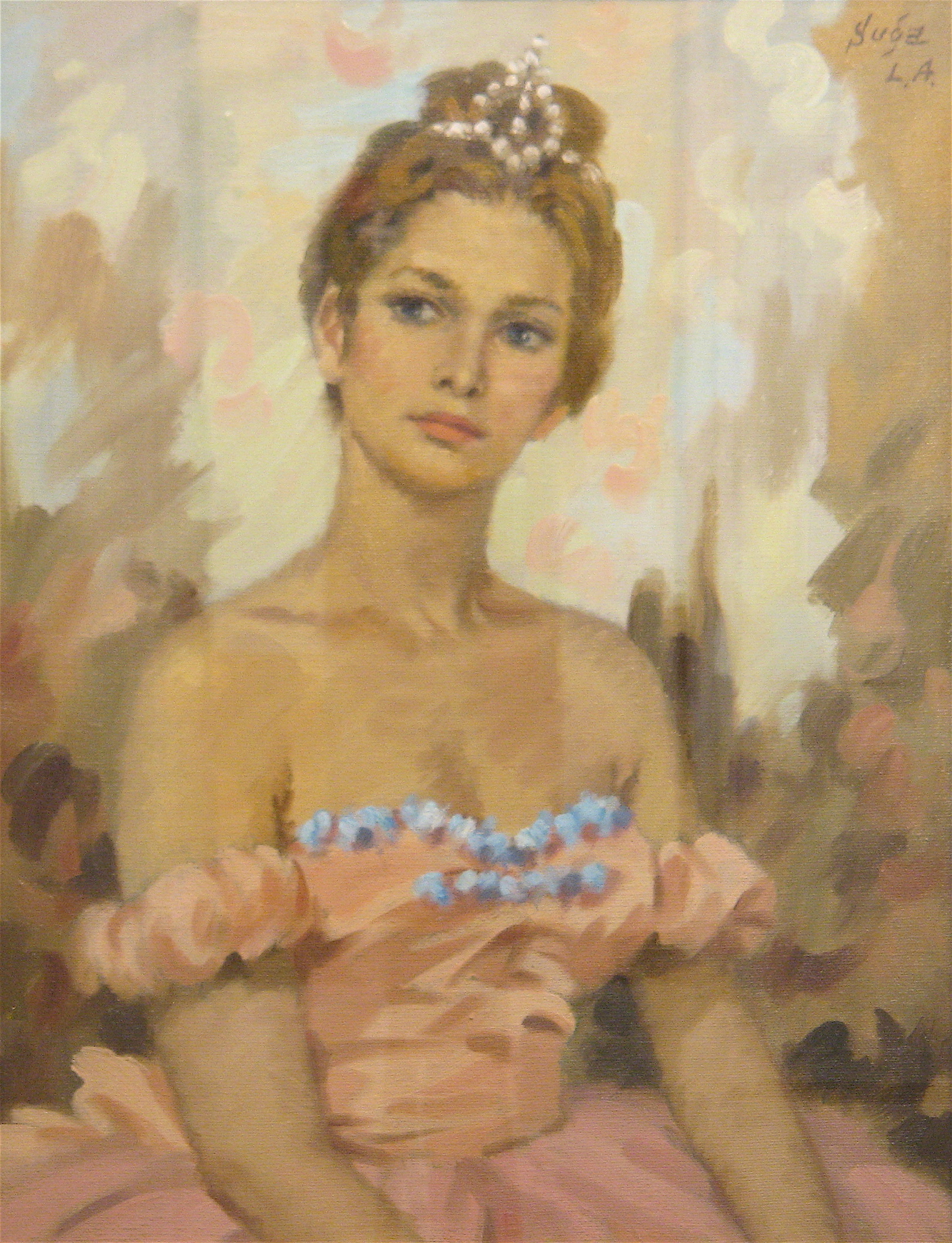 Artwork by Suganuma Kinroku, Pink Ballerina